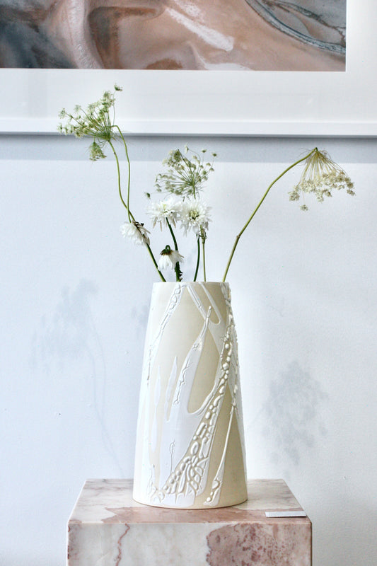Alabaster Drip Vase